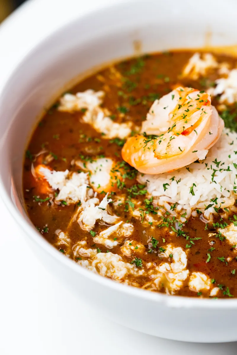 Seafood Gumbo with Crab and Shrimp
